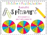 4th Grade Multiplication & Division Spinners 4NBT.B5&6