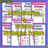 4th Grade Multiplication & Division Strategy Posters (8 x 10)
