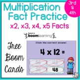 4th Grade Multiplication Fact Practice x2, x3, x4, x5 | Bo