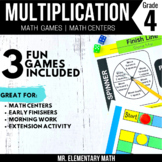 4th Grade Multiplication Games and Centers