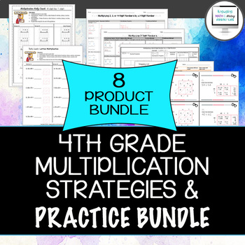 Preview of 4th Grade Multiplication Strategies and Practice Bundle