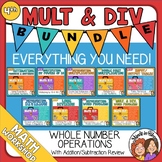 4th Grade Multiplication and Division Kits Bundle Digital 