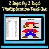 4th Grade Multiply 2 Digits by 2 Digits Pixel Art Super Ma