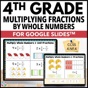 Preview of 4th Grade Multiplying Fractions by a Whole Number With Models, Word Problems