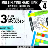 4th Grade Multiplying Fractions by Whole Numbers Games and