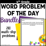 4th Grade Multi Step Word Problems of the Day Story Proble