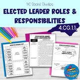 4th Grade NC Social Studies 4.CG.1.1 Elected Leaders Roles