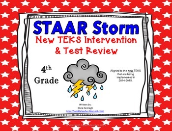 Preview of 4th Grade NEW TEKS STAAR Storm Intervention & Test Review