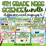 4th Grade NGSS Differentiated Science Reading Comprehensio