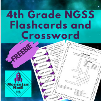 Preview of 4th Grade NGSS Science Vocab and Crossword FREEBIE