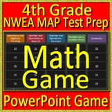 4th Grade NWEA Map Math Game - Test Prep for Math Spiral Review