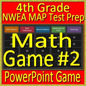 Preview of 4th Grade NWEA MAP Math Game - Operations and Algebraic Thinking Test Prep