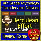 4th Grade NWEA MAP Reading Test Prep Greek Mythology Allusions Review Game