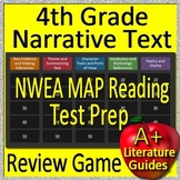 4th Grade NWEA MAP Reading Test Prep Reading Literature + Narrative Review Game