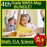 4th Grade NWEA MAP Science, Reading, and Math Practice Tests and Games Bundle!
