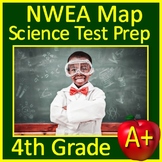 4th Grade NWEA Map Science Test Prep Practice Test, Game, & Task Cards