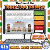 4th Grade Narrated Digital Math Mystery Thanksgiving Math 