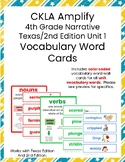 4th Grade Narrative VOCABULARY Word Wall Cards CKLA/Amplif