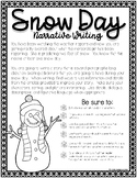 4th Grade Narrative Writing Resource Snow Day Smarter Bala