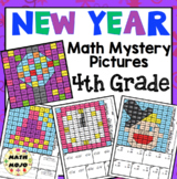4th Grade New Year Math: 4th Grade Math Mystery Pictures