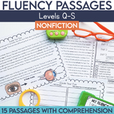 4th Grade Nonfiction Reading Fluency Passages | Level Q-S 