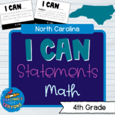 4th Grade North Carolina NC Math I Can Statements & Learni