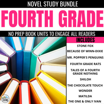 Preview of 4th Grade Book Club Bundle: 10 Literature Circle Books Novel Study Units