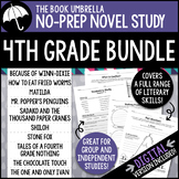 4th Grade Novel Study Bundle - Print AND Digital