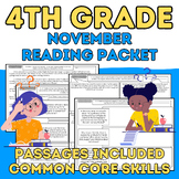 4th Grade November Reading Packet: Common Core Literature 