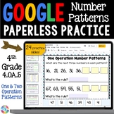 Growing Number Patterns Activity Worksheets 4th Grade Math