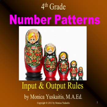 Preview of 4th Grade Number Patterns Powerpoint Lesson
