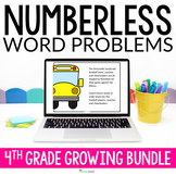 4th Grade Numberless Word Problems | Multi Step Word Probl