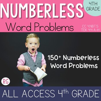 Preview of 4th Grade Numberless Word Problems