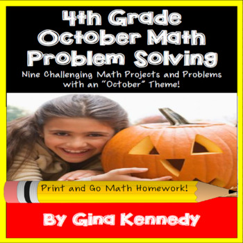 Preview of 4th Grade October Math Projects, Problem-Solving