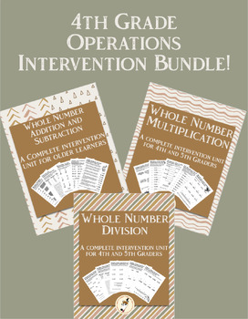 Preview of 4th Grade Operations Intervention Bundle