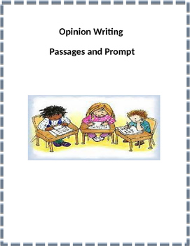 Preview of 4th Grade Opinion Writing/Text Based Writing