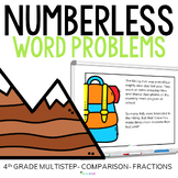 4th Grade Outdoor Numberless Word Problems Multistep, Frac