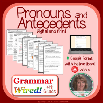 Preview of 4th Grade Part 16 Pronouns and Antecedents (Personal, Indefinite, Relative)