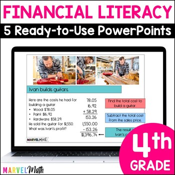 Preview of 4th Grade Personal Financial Literacy TEKS PowerPoint Lessons