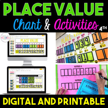 Preview of 4th Grade Place Value Bundle - Digital & Printable