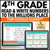 4th Grade Place Value Digital Worksheets - Write Numbers t