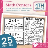 4th Grade Place Value Math Centers PRINT AND DIGITAL