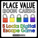 4th Grade Place Value Review | 5 Locks Escape Game | Boom™ Cards 