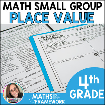 Preview of 4th Grade Place Value Small Groups Math Work Mats - RTI Intervention