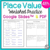 Place Value Worksheets | Distance Learning | Printables | 