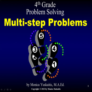 Preview of 4th Grade Problem Solving - Multiple-Step Powerpoint Lesson