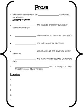 4th Grade Prose, Drama, Poetry Supplement Pack by Tiger Teacher | TpT