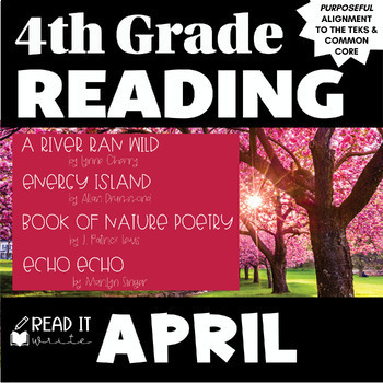 Preview of 4th Grade Reading April Lesson Plans Mentor Texts Activities Earth Day Poetry