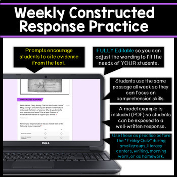 4th Grade Reading Comprehension | Google Classroom Distance Learning