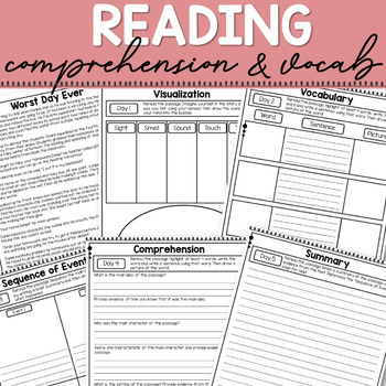 Preview of 4th Grade Reading Comprehension Packet